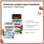 simplicol : Kit Complet Teinture Expert + fixateur : Votre Teinture Express (Paquet 300g + Flacon 90ml) - Marron