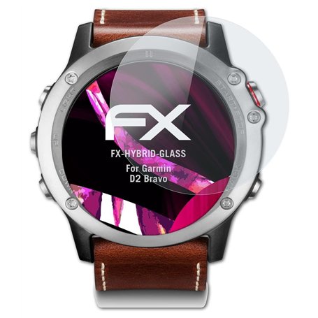atFoliX Protection Écran Film de verre en plastique compatible avec Garmin D2 Bravo Verre film protecteur