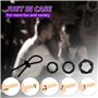 Belmalia Set Anneau Penien - Anneau Homme | 3 Anneaux de Pénis en Silicone Souple et Boucle de Pénis Réglable | Plus Dur Plus Do