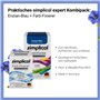 simplicol : Kit Complet Teinture Expert + fixateur : Votre Teinture Express (Paquet 300g + Flacon 90ml) - Bleu Gentiane