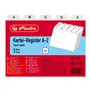 Herlitz 1500669 Intercalaires index alphabétique A6 en plastique pour boîte à fiches (Blanc) (Import Allemagne)