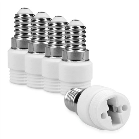 kwmobile 5x adaptateur de douille - Convertisseur douilles E14 vers G9 - Adaptateur de support de lampe culot baïonnette pour am