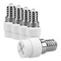 kwmobile 5x adaptateur de douille - Convertisseur douilles E14 vers G9 - Adaptateur de support de lampe culot baïonnette pour am