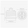 kwmobile 4x adaptateur de douille - Convertisseur de douilles E40 vers E27 - Adaptateur de support de lampe culot E27 pour ampou