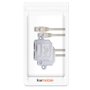kwmobile 2X Dédoubleur câble réseau - Répartiteur Cat. 5e RJ45 fiche Alimentation Ethernet - Distributeur T vers 1x RJ45 réseau