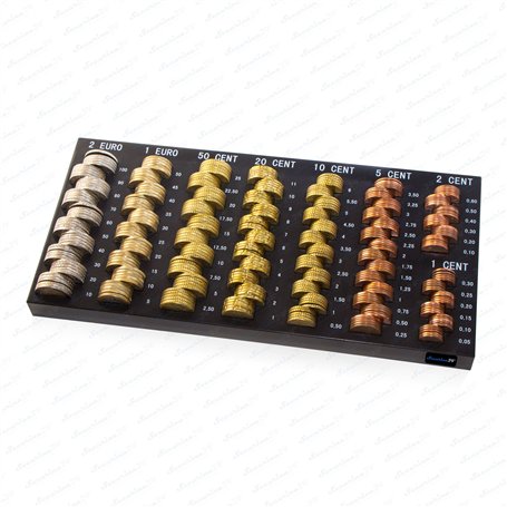 Securina24® Plateau de tri pour pièces de Monnaie Planche à pièces Compteur de pièces Planche de comptage Trieuse de pièces SR-9
