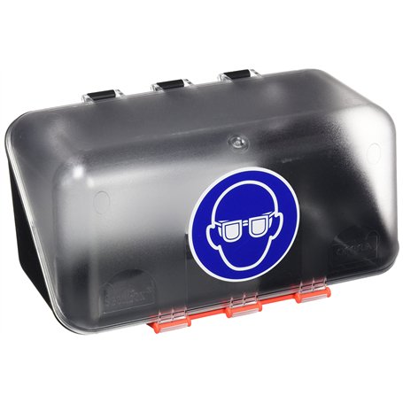 neoLab - Mini boîte de rangement pour lunettes de protection - Boîte transparente pour lunettes de protection en plastique ABS a