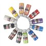 Ideen mit Herz Sable coloré fin - 12 bouteilles de 30 g chacune - 12 couleurs - Sable décoratif - Multicolore