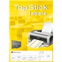 TopStick - Pochette de 2400 étiquettes d'adressage autocollantes (70 x 37 mm) Personnalisables et imprimables, Impression laser 