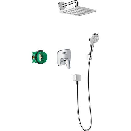 hansgrohe Crometta E Pack encastré avec mitigeur mécanique Logis