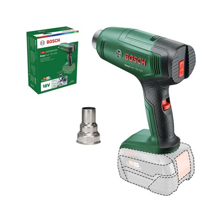 Bosch Pistolet thermique sans fil EasyHeat 18 V-500 avec buse de réduction 18 V