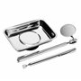 S&R Plateau et balais magnétique 64x93mm + Stylo magnétique télescopique jusqu'à 625 mm + miroir flexible Ø 32 mm extensible jus
