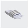 adidas Mixte Adilette Aqua Slides, Cloud White / Platinum / Cloud White, 40.5 EU