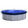 QUICK STAR Couverture de Piscine d'hiver Ronde 200g / m² pour Piscine de Taille 320-366 cm Dimension bâche ø 420 cm Bleu
