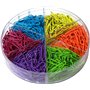 CALCUSO Lot de 480 trombones colorés – pinces métalliques pour fournitures de bureau et scolaires