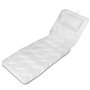 Navaris Matelas de Bain avec Coussin - Matelas Baignoire 125x42cm avec Repose-Tête - 13 Ventouses - Air Mesh - Accessoire Confor