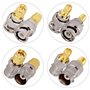 kwmobile 4X Adaptateur SMA BNC - Kit avec Connecteur Coaxial Mâle et Femelle pour Fiche Antenne Scanner Radio Wi-FI