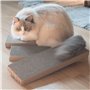 Navaris Griffoir pour Chats - Set 3X grattoir pour Chat en Carton ondulé 41 x 13 x 3 cm - Protection XXL canapé Meuble Mur - pou