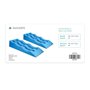 Navaris 2X Rampe de Levage Caravane - 2X Cale de Roue 59 x 17,5 x 7,5 cm Nivellement Camping Car Camion - Léger - Robuste - 2 To
