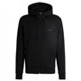 BOSS Hommes Saggy Sweat à Capuche zippé en Coton Stretch avec Logo imprimé