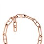 Fossil Collier chaîne Heritage D-Link Fossil en acier inoxydable, doré rose, pour femme, JF04670791