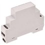 TRU COMPONENTS TC-7910912 Boîtier de rail DIN 17 x 90 x 65 ABS-V0 Gris 1 pièce