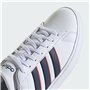 adidas Grand Court 2.0 Chaussures de Tennis pour Homme, Ftwwht/Bleu foncé/Prelsc, 45 1/3 EU