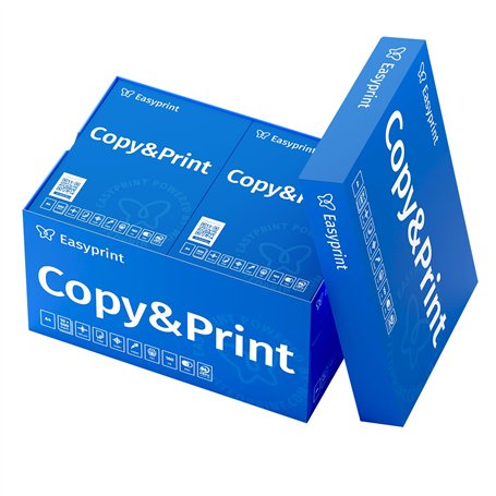 Easyprint Lot de 5000 feuilles de papier pour imprimante et photocopieurs 10 x 500 feuilles A4 Blanc brillant CIE 160 Certificat
