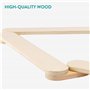 Navaris Poutre d'équilibre en Bois pour Enfants - Module motricité bébé avec 6X Planche Jouet d'équilibre intérieur extérieur -