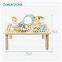 Navaris Table d activité Bebe en Bois - Table d'apprentissage ludique et Complet pour Enfant avec Grand Espace de Jeu éducatif -