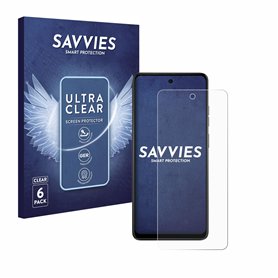 savvies Protection Ecran pour Motorola Moto E14 (6 Pièces) - Film Protection Ultra Clair