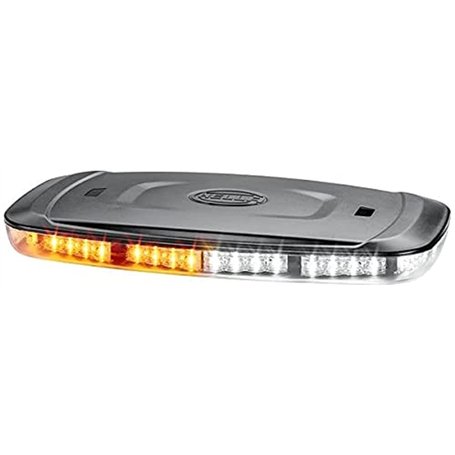 HELLA LED Feu d'avertissement - Mini Lightbar - 12V / 24V - jaune - Fixation magnétique - Câble: 2500mm - Montage en saillie - 2