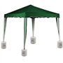 Deuba Set de 4 Poids pour pavillon Fixation en polyéthylène Haute densité tonnelle pavillon Tente Remplissage Eau/Sable Stable R