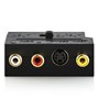 deleyCON Adaptateur Péritel vers 3X RCA in Out + Adaptateur S-Vidéo S-VHS AV Audio Vidéo