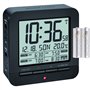 TFA Dostmann 60.2536 Réveil numérique radio-piloté de voyage 4 alarmes (noir avec piles)