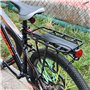 MidGard Porte-bagages de vélo pour tige de selle en alliage d'aluminium avec réflecteur réglable pour vélos de 24 à 29 pouces, c