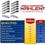 HAYATEC Lot de 10 cutters professionnels en aluminium 18 mm avec 100 lames sécables SK5 multi-usages