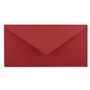 Lot de 25 enveloppes à lettre - Rouge foncé - DIN long - 110 x 220 mm (11 x 22 cm) - Fermeture humide sans fenêtre - Idéal pour 