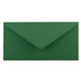 Lot de 25 enveloppes à lettre - Vert foncé - DIN long - 110 x 220 mm (11 x 22 cm) - Fermeture humide sans fenêtre - Idéal pour c