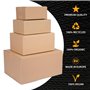 verpacking cartons 25 x 17,5 x 10 cm marron KK 24 à simple cannelure – boite postale carton pour les petites marchandises (200 p