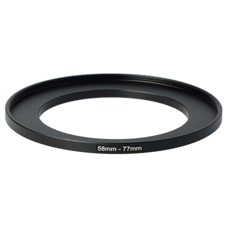 vhbw Bague d'adaptation de Filtre Step-Up de 58 mm vers 77 mm pour Objectif d'appareil Photo - Adaptateur
