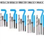 TECPO Kit de réparation de filetage 131 pièces outil de réparation de filetage M5 M6 M8 M10 M12