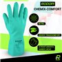 RODOPI CHEMIX-Comfort Gants de protection en caoutchouc pour homme et femme Gants de nettoyage en nitrile Gants de protection ch