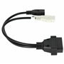 vhbw OBD2 - Câble Adaptateur pour Appareil de Diagnostic OBD pour Tous Les modèles Audi, Seat, Skoda, VW, Volkswagen - avec conn