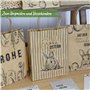Papierdrachen Lot de 6 sacs imprimés avec poignée pour Pâques - Papier kraft noir - 22,5 x 18 x 8 cm - 6 cartes postales de Pâqu