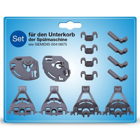 Kit de rangement de rechange pour panier inférieur Siemens 00418675 418675