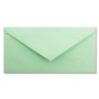 Lot de 50 enveloppes à lettres vert menthe - DIN long - 110 x 220 mm (11 x 22 cm) - Fermeture humide sans fenêtre - Idéal pour l