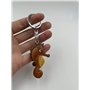 Onwomania Porte-clés en bois Seahorse Animal sous-marin Poisson Charme de poisson-cornemuse