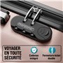 MONZANA® Set de 4 Valises Rose Doré avec Vanity-Case M/L/XL pèse-Bagages Cadenas Inclus Bagage Trolley à roulettes Voyage
