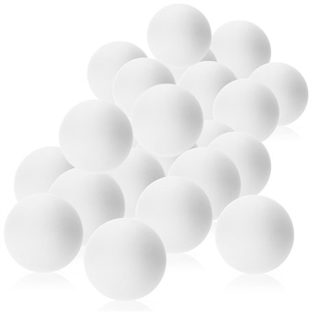 com-four® 24x Balle de Tennis de Table en ABS - balles de Tennis de Table Blanches de Taille Standard - balles de Jeu pour ping-